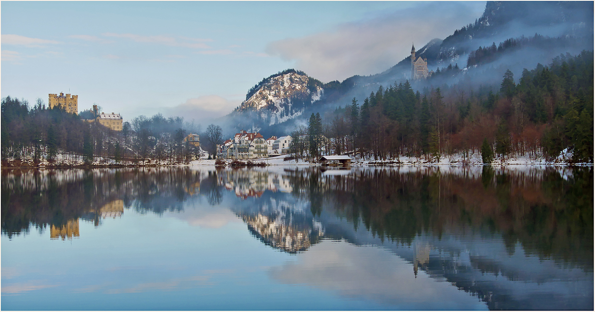 Die Königsschlösser am Alpsee.