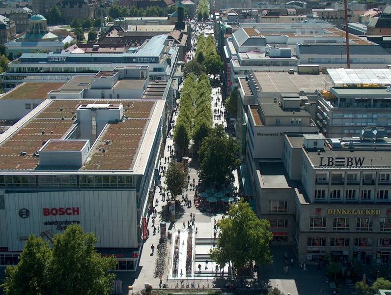 Die Königstraße (vom HBF Stuttgart 21)