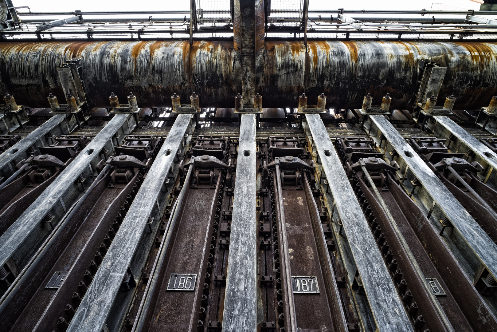 Die Koksöfen auf der schwarzen Seite von Zollverein