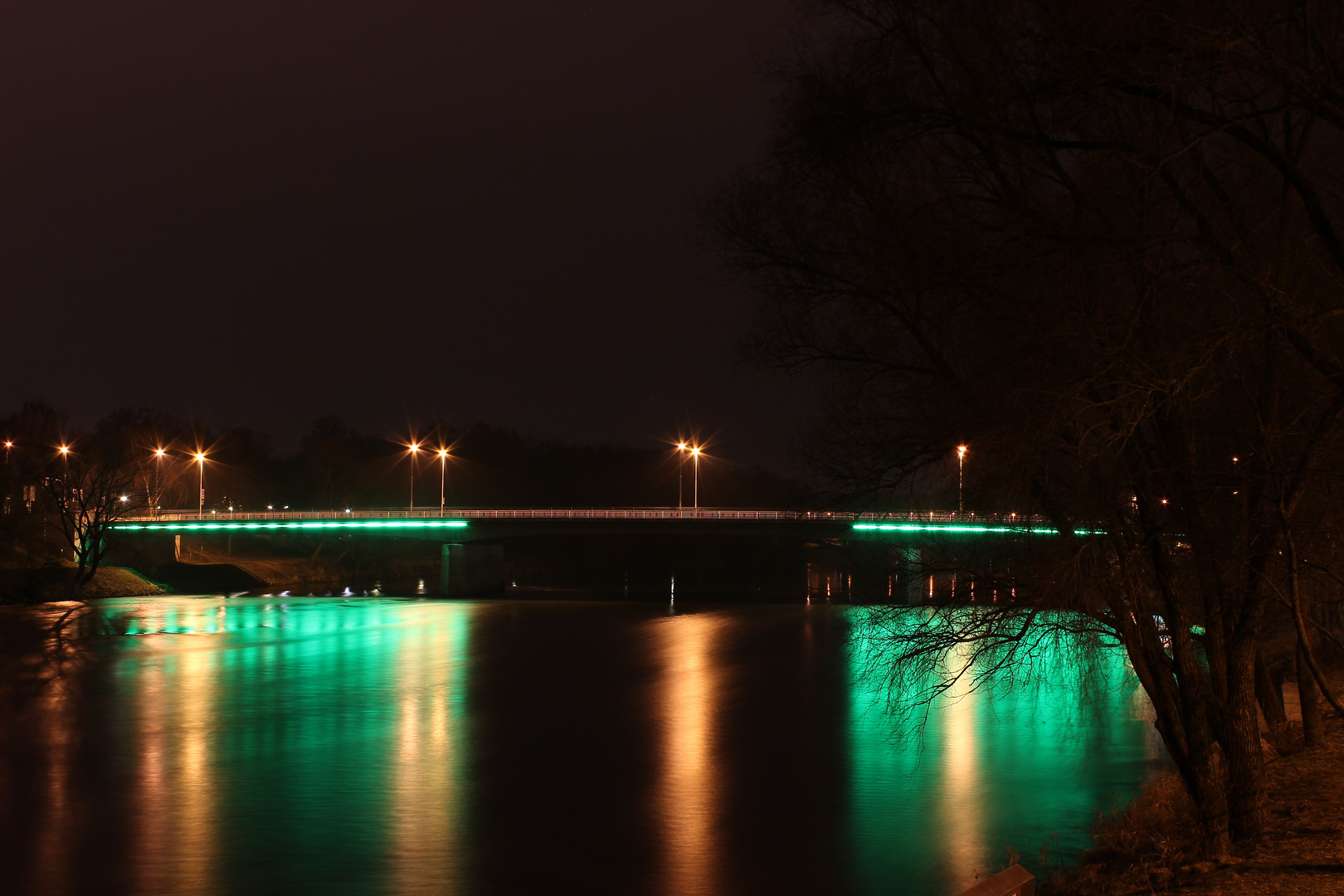 Die Konrad Adenauer Brücke in Ingolstadt