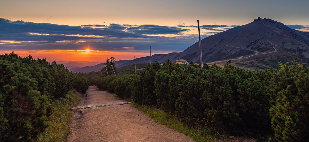 Die Koppe mit Sonnenaufgang