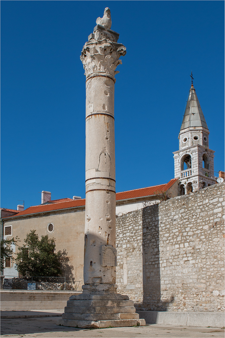 Die korinthische Säule in Zadar