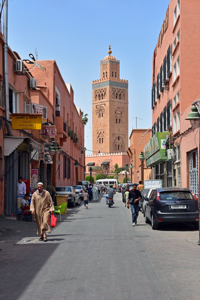 Die Koutoubia-Moschee in Marrakesch.