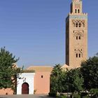 Die Koutoubia-Moschee (Moschee der Buchhändler) in Marrakesch aus dem 12. Jh.