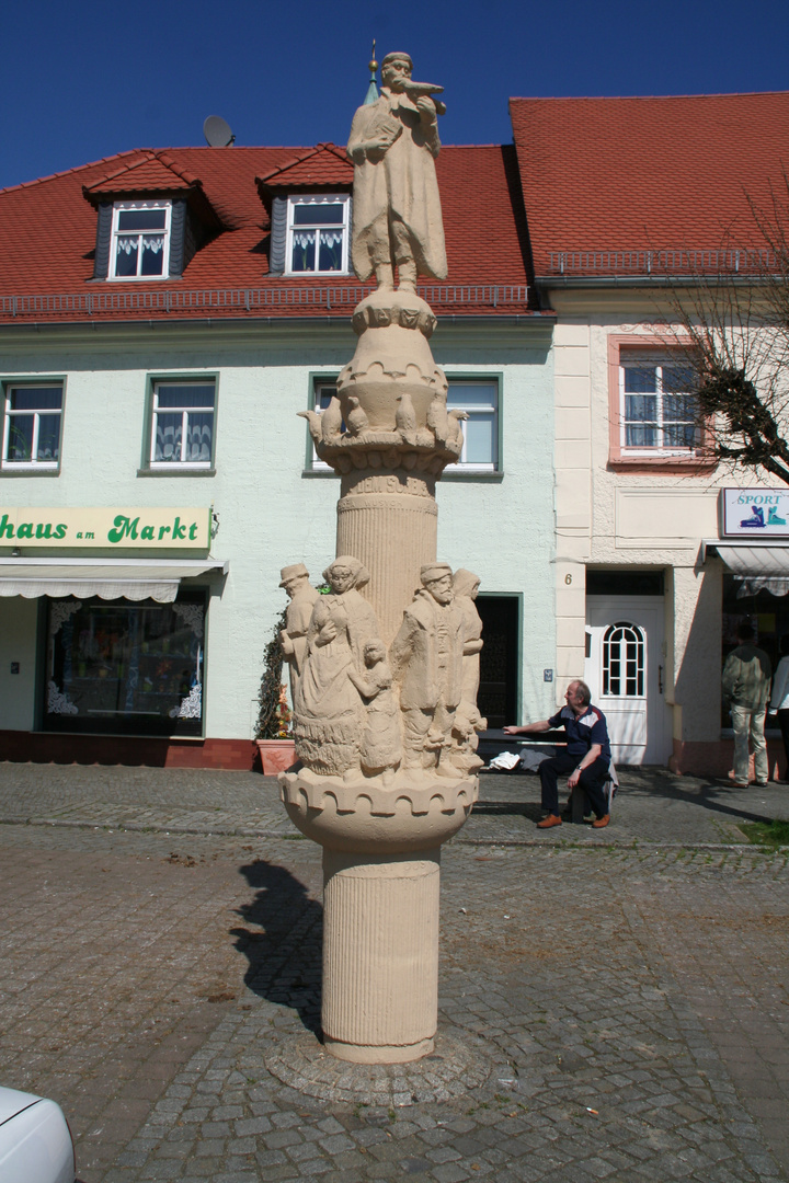 Die Krabatstele in Wittichenau bei Hoyerswerda