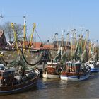 Die Krabbenkutter im Hafen von Greetsiel