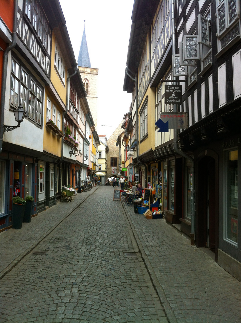 Die Krämerbrücke in Erfurt