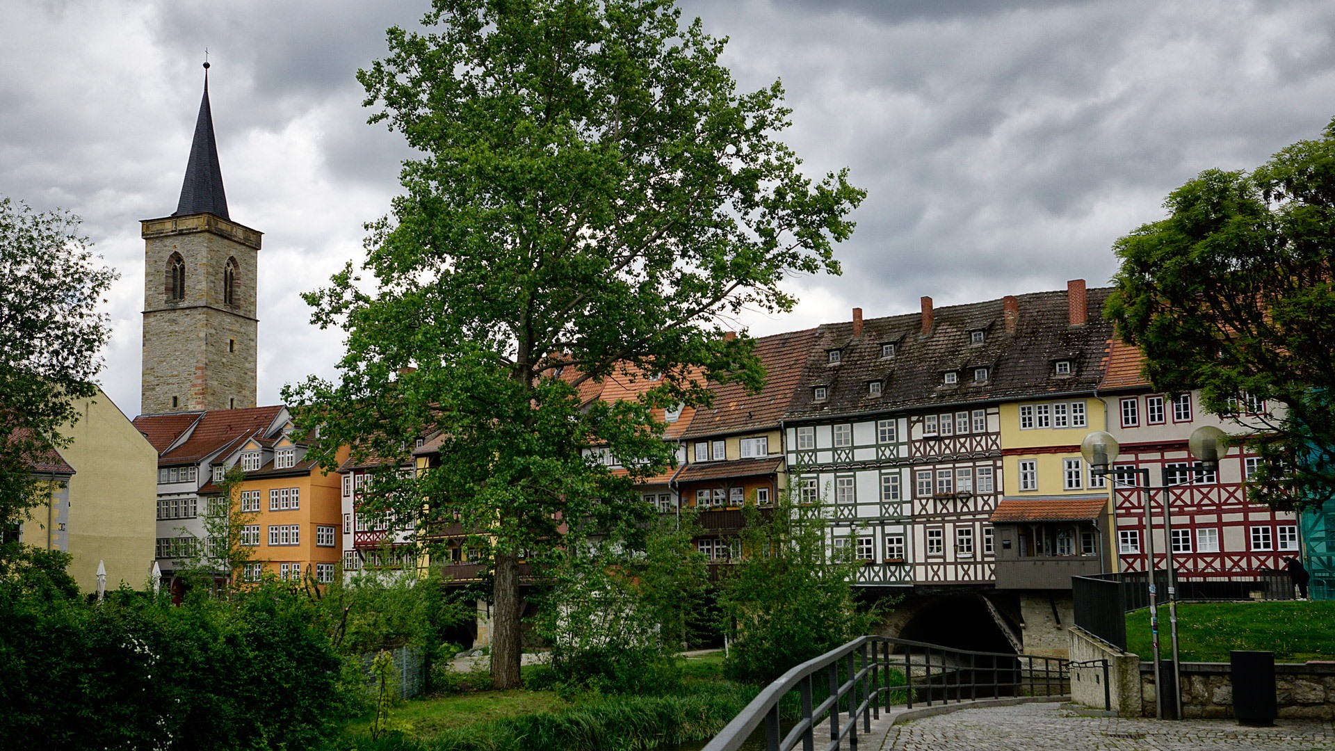 Die Krämerbrücke in Erfurt