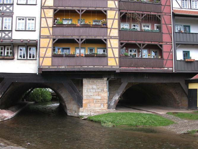 Die Krämerbrücke in Erfurt