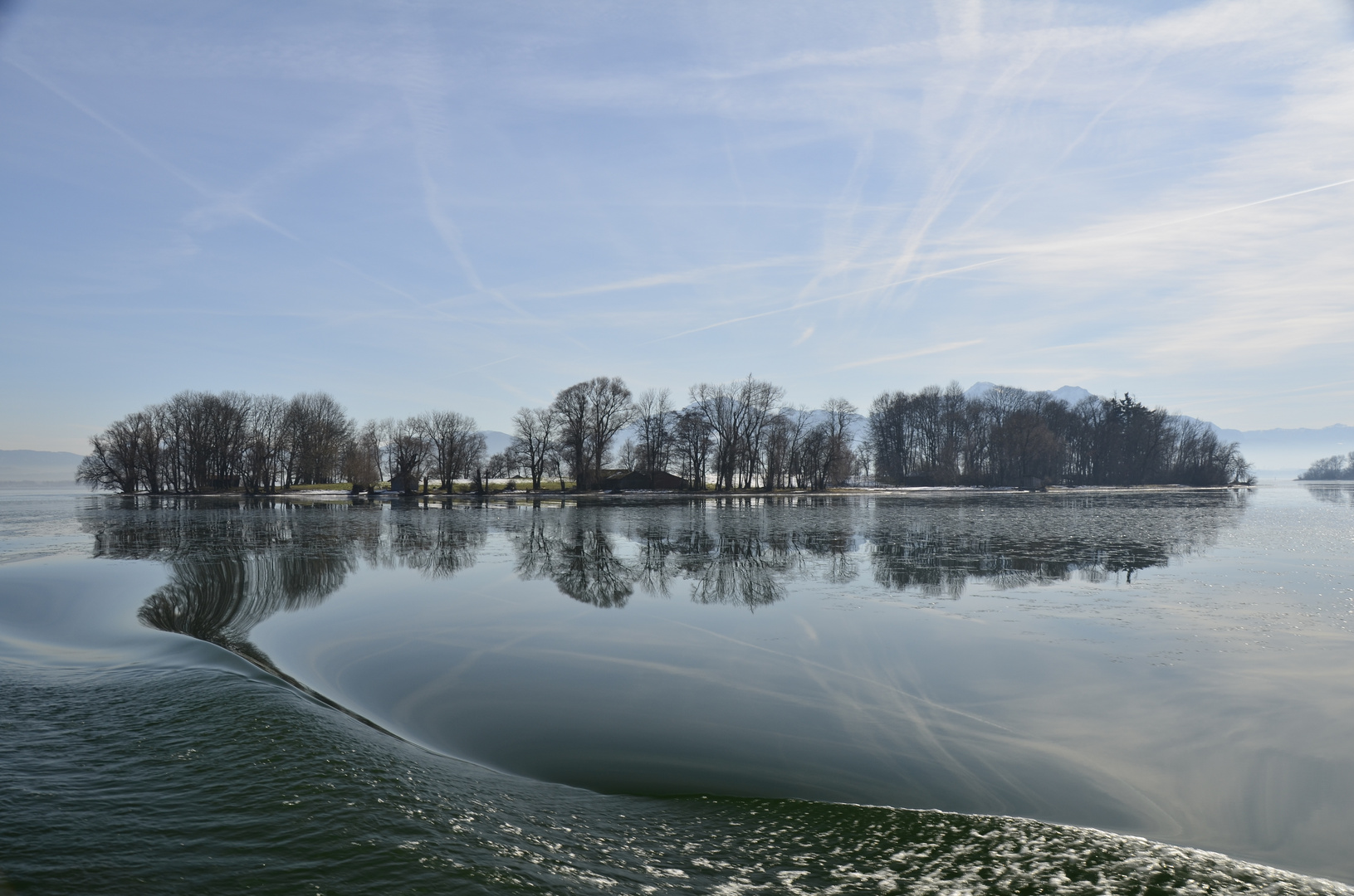 Die Krautinsel im Chiemsee