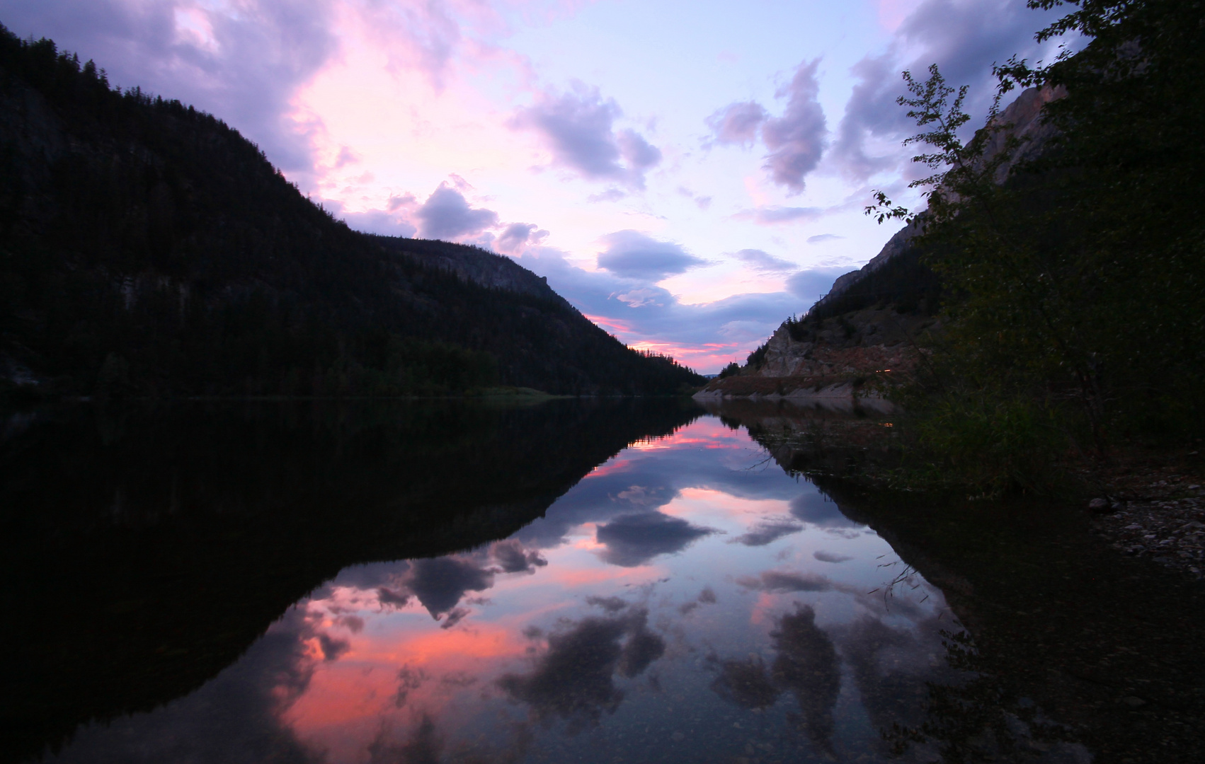 Die Krönung am Abend gabs am Crown Lake