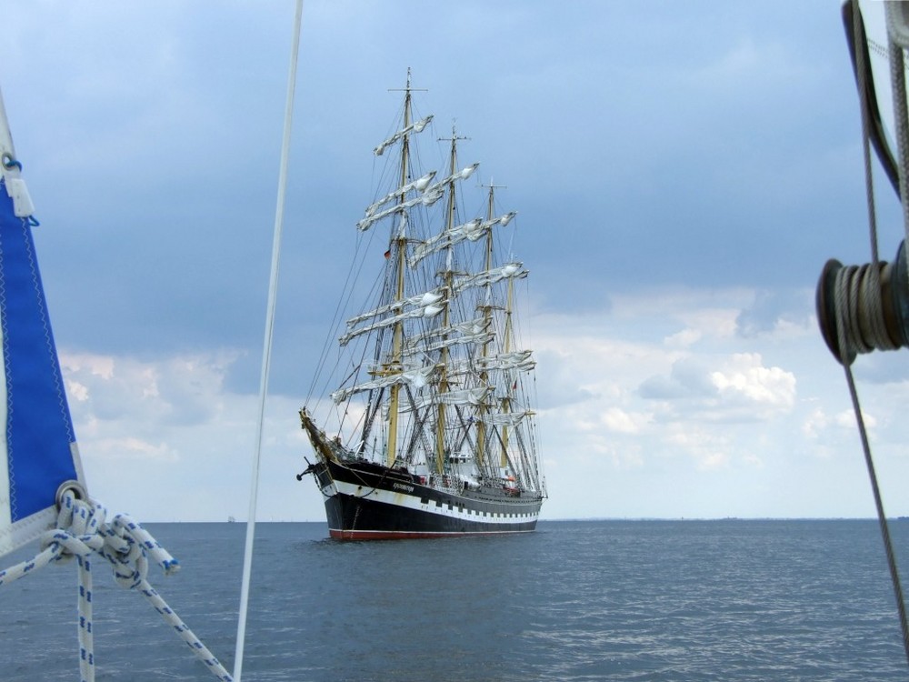 Die Krusenstern vor der Eckernförder Bucht