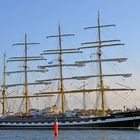 Die "Krusenstern" zur Hanse Sail 2014 in Warnemünde