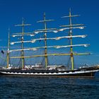 Die "Kruzenshtern" zurück von einer Tour auf der Ostsee 