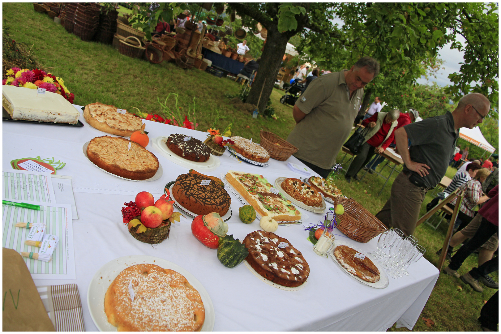 Die Kuchen für den Wettbewerb....