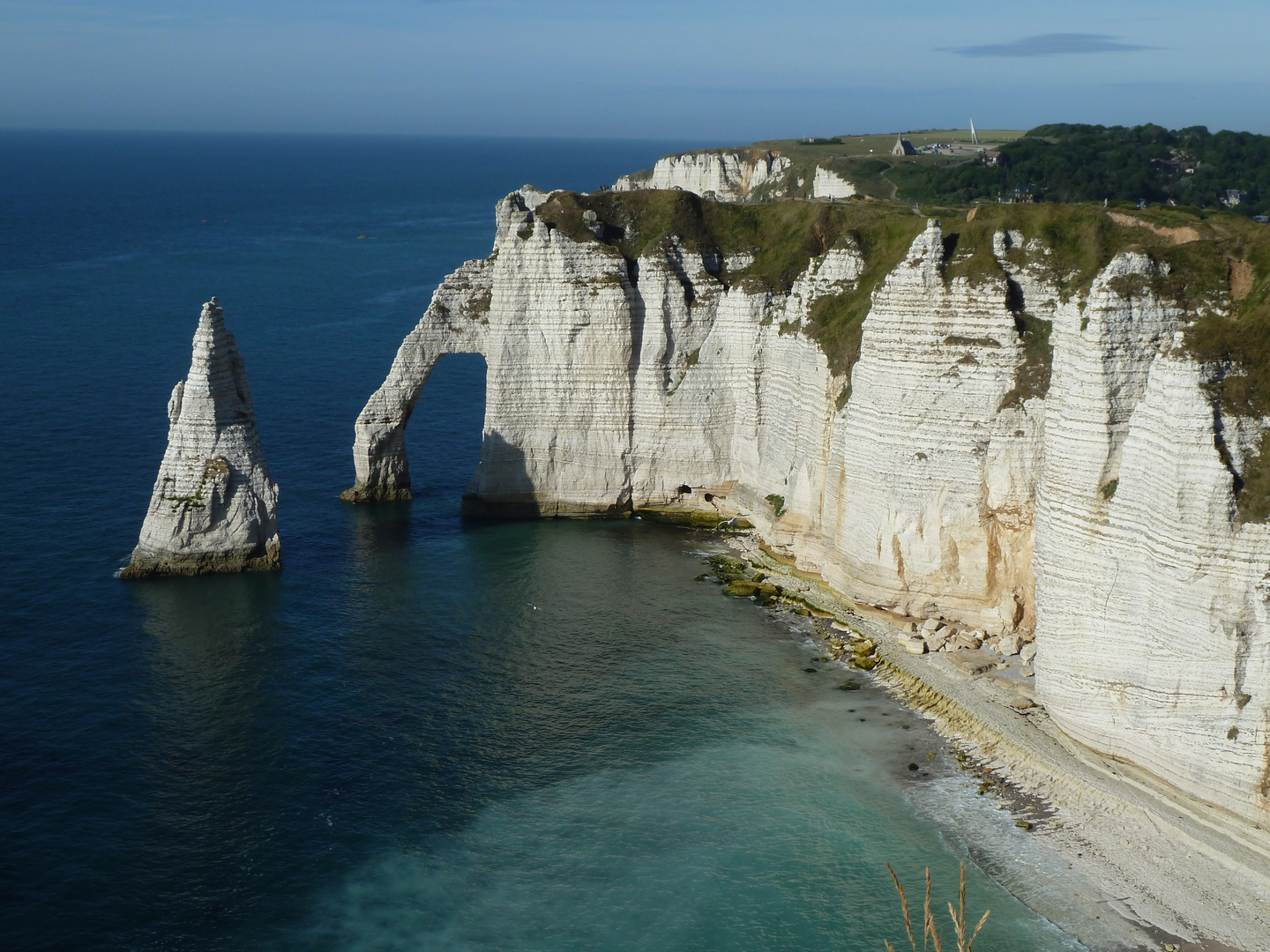 die Küste von Etretat, Normandie, Frankreich