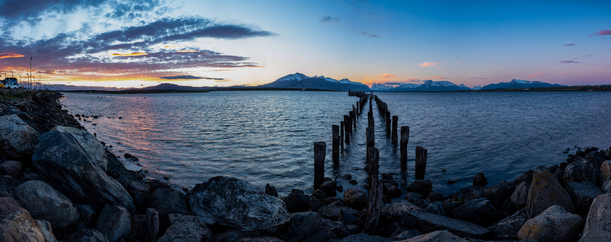 Die Küste von Puerto Natales in Patagonien