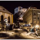 Die Kufsteiner Burg mit dem ersten Schnee des Jahres 2013