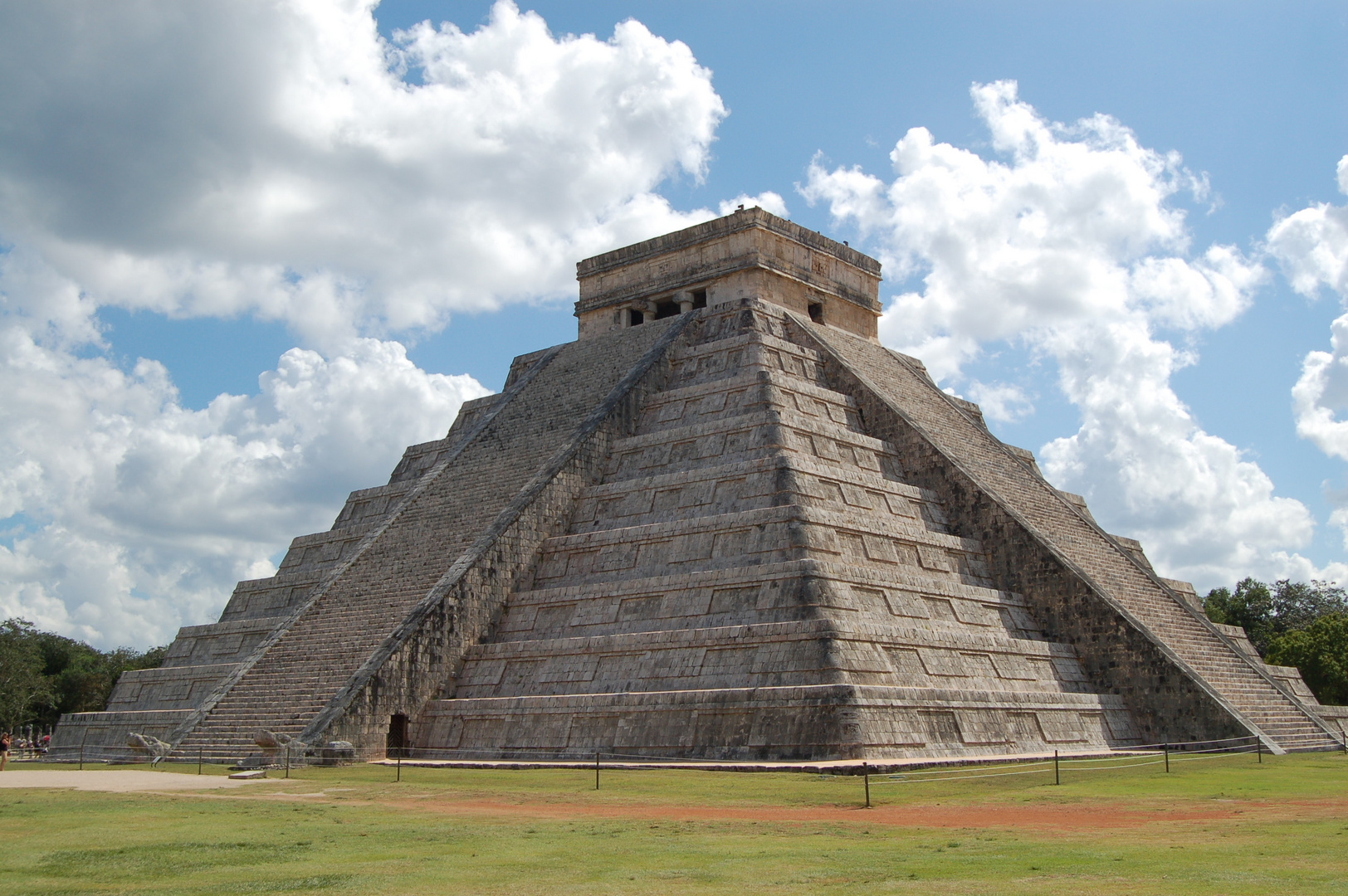 Die Kukulcán Pyramide in Chichén Itzá