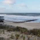 Die kultige Strandbar 'OASE' bei Domburg (Zeeland, NL) - leer und verlassen im Spätherbst!