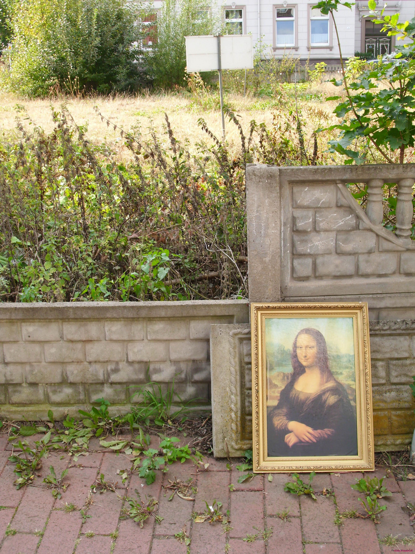 Die Kunst am Strassenrand...Mona Lisa auf Abwegen