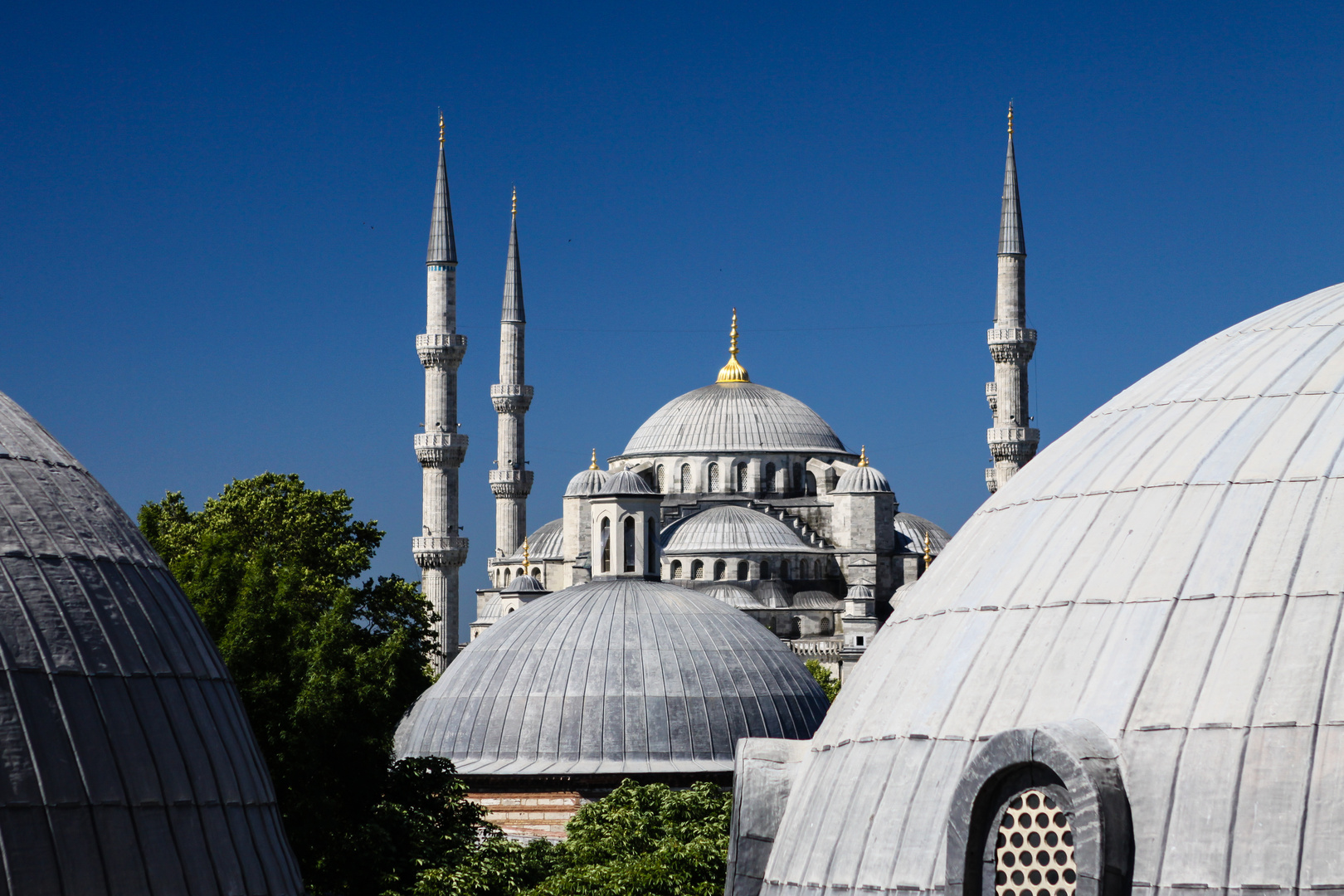 Die Kuppeldächer der Blauen Moschee I...