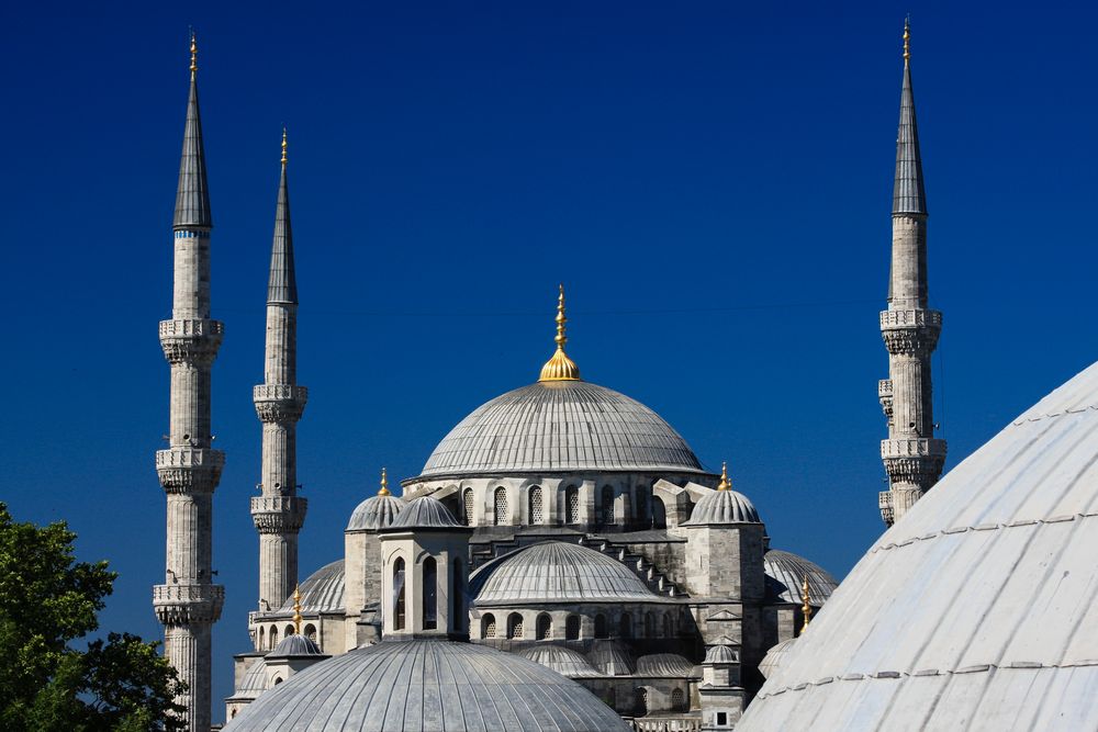 Die Kuppeldächer der Blauen Moschee II...