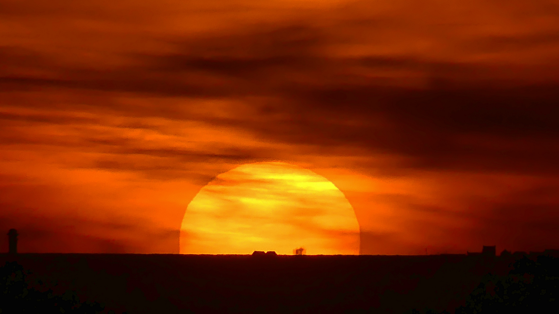 Die îl de Sein beim Sonnenuntergang