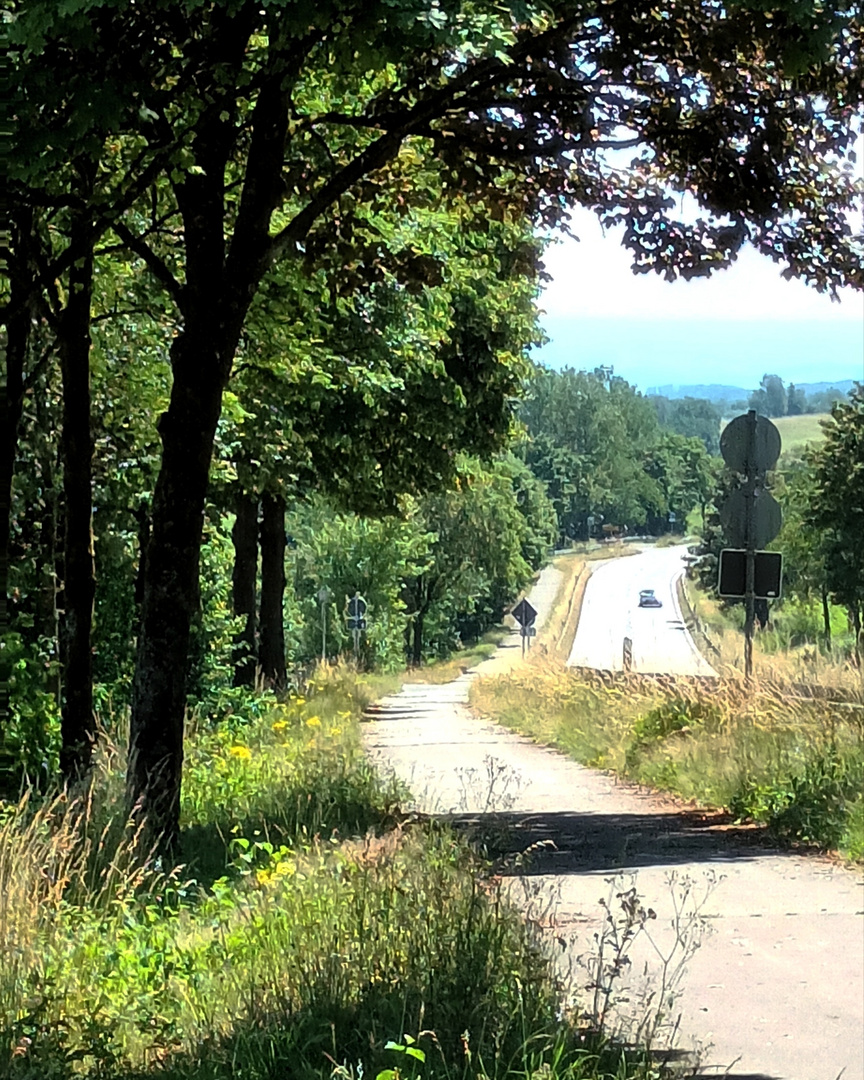 Die L324 von Waldbröl-Lützingen in Richtung Morsbach-Erblingen