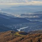 Die Labe (Elbe) gleich zwei mal in Böhmen von der Bukova hora zu sehen