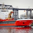 Die LADY CLAUDIA im Nord-Ostsee-Kanal bei Rendsburg