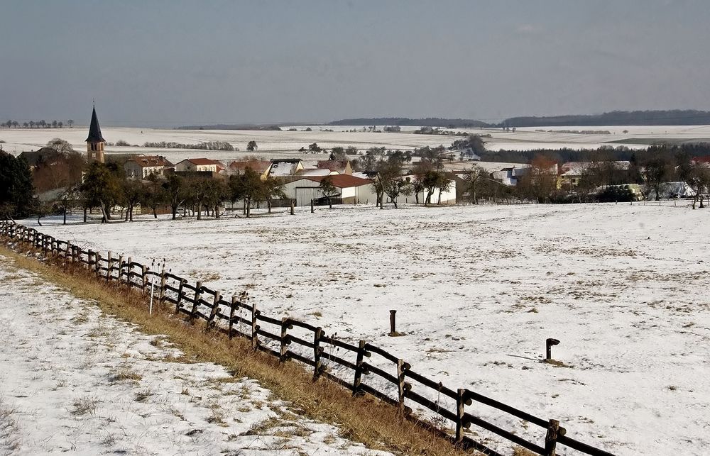 Die ländliche Winteridylle .....