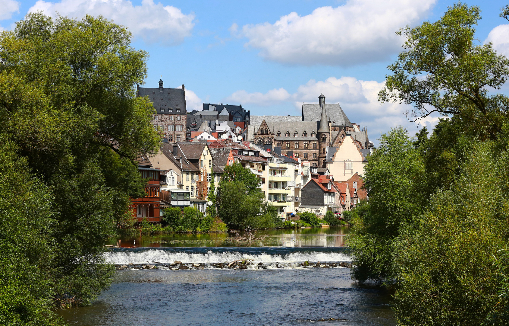 Die Lahn bei Marburg