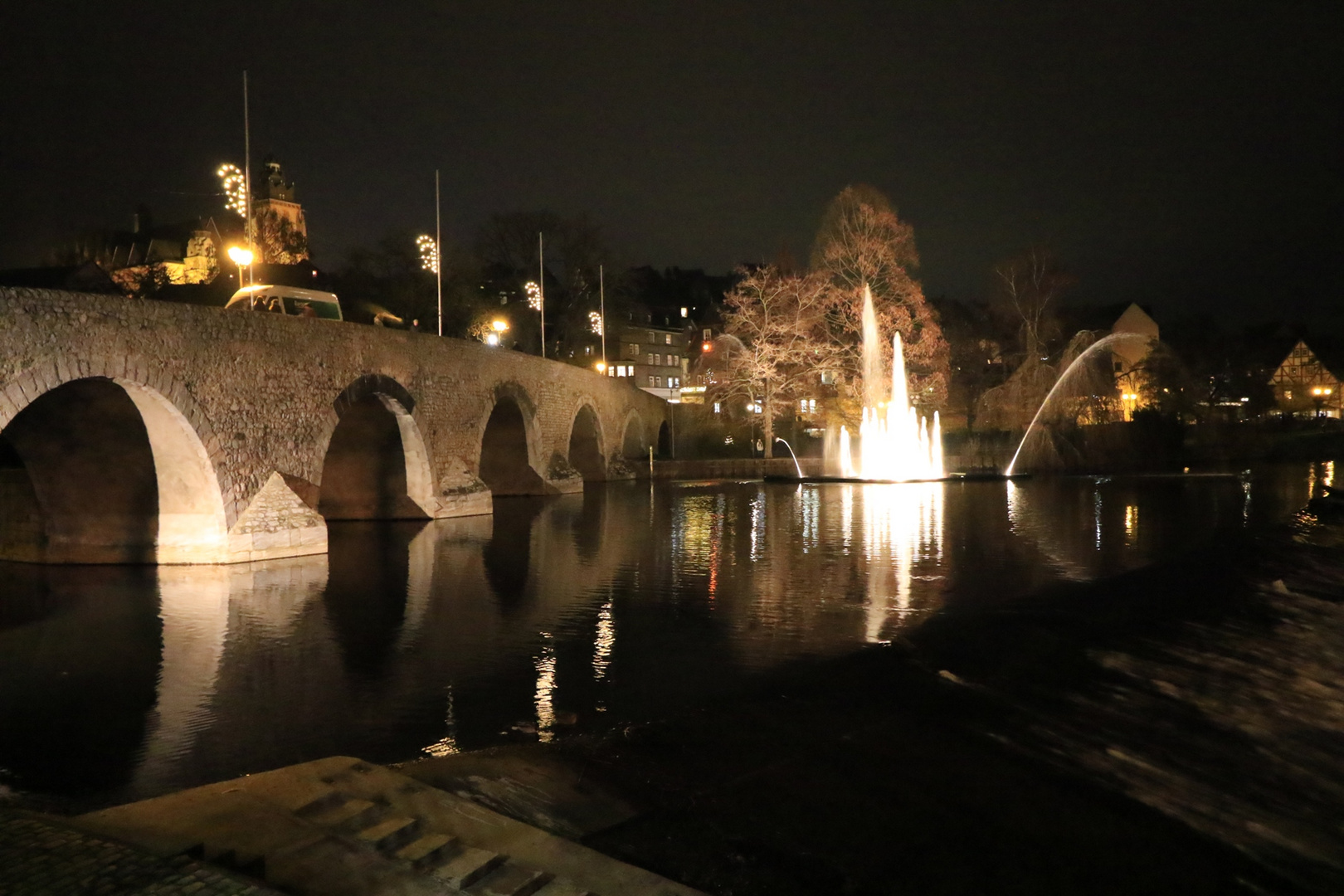 Die Lahnbrücke in Wetzlar...