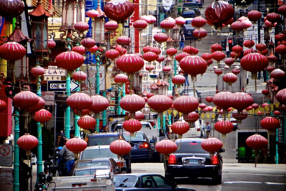 Die Lampions in Chinatown