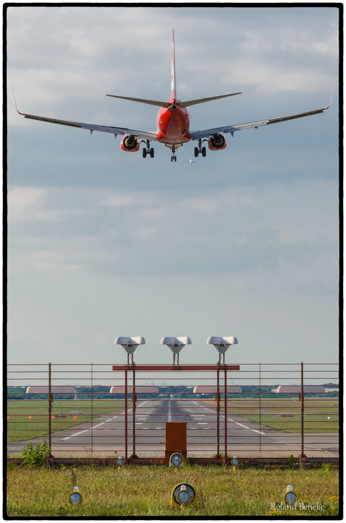 Die Landebahn am Airport Hamburg