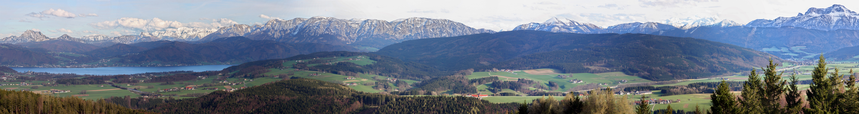 Die Landschaft um den Attersee