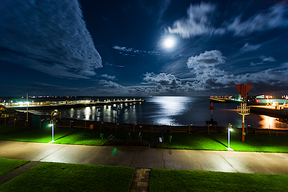 Die Landungsbrücke auf Helgoland...