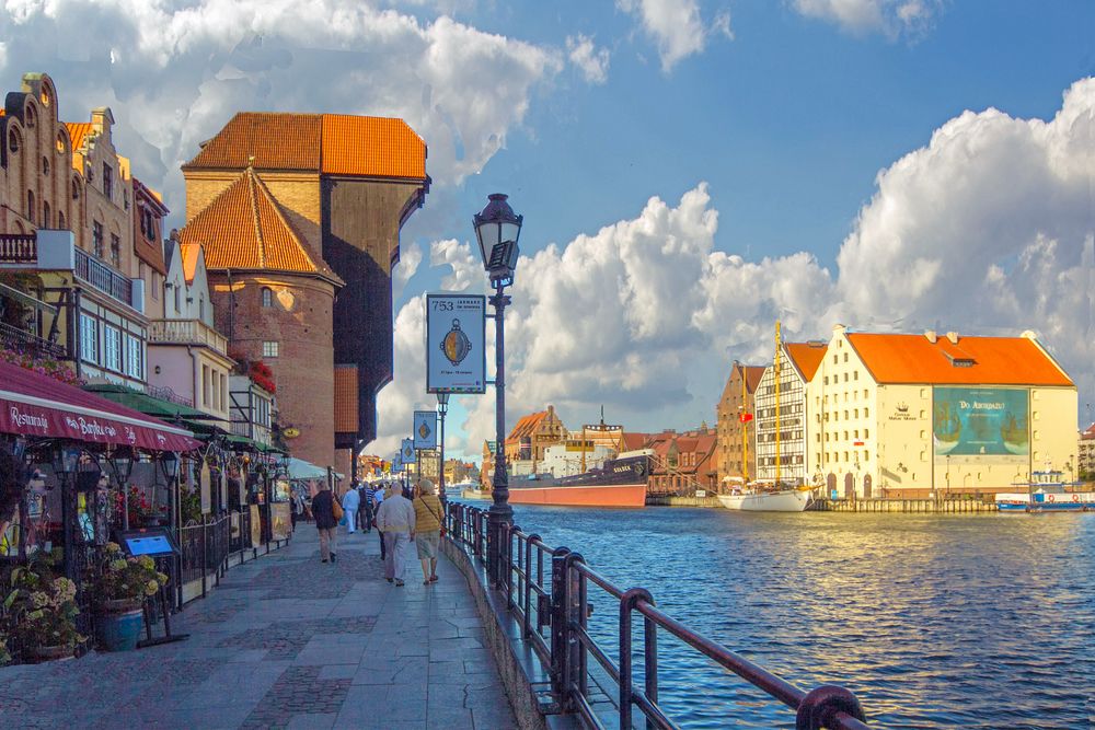 Die Lange Brücke in Gdansk-Danzig-Europa.....