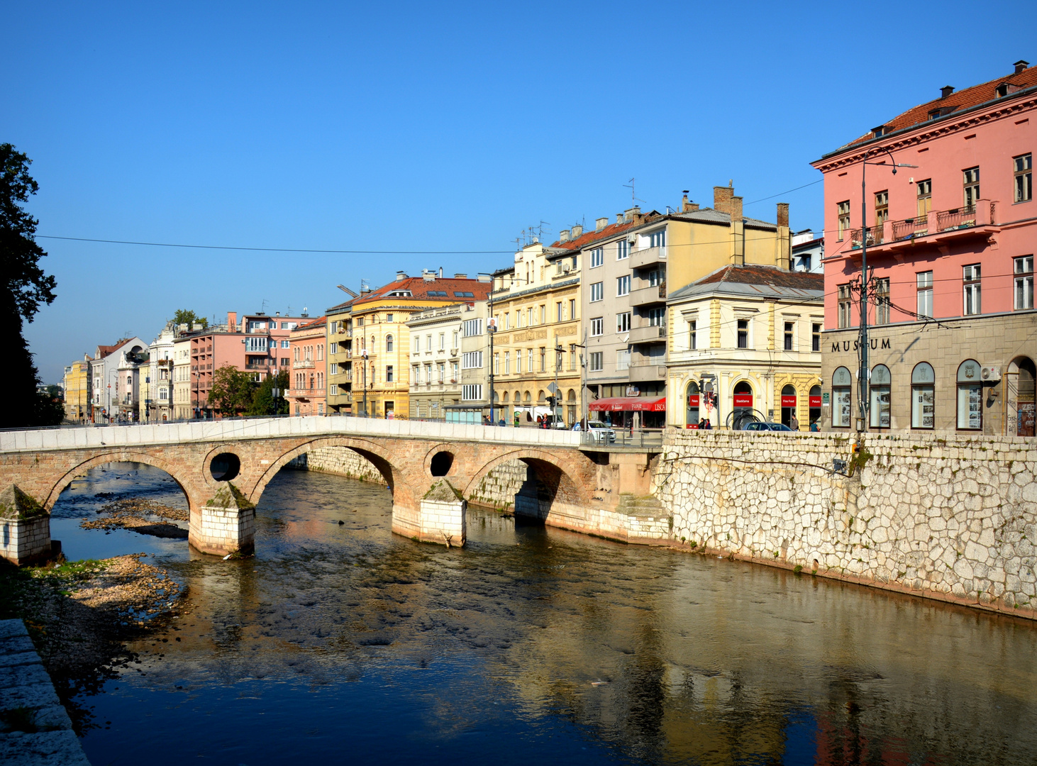 Die Lateinerbrücke in Sarajevo