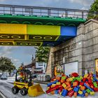 Die Legobrücke in Wuppertal ...