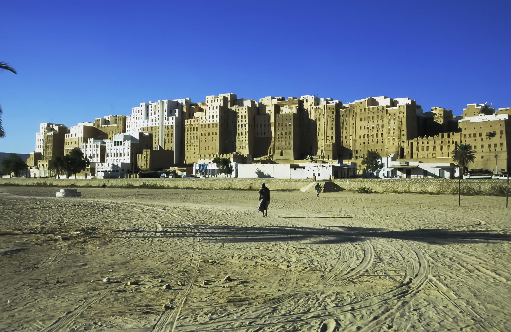 Die Lehm Hochhäuser im Wadi Hadramaut im Yemen.