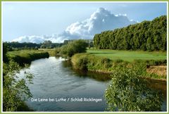 Die Leine bei Luthe / Schloß Ricklingen