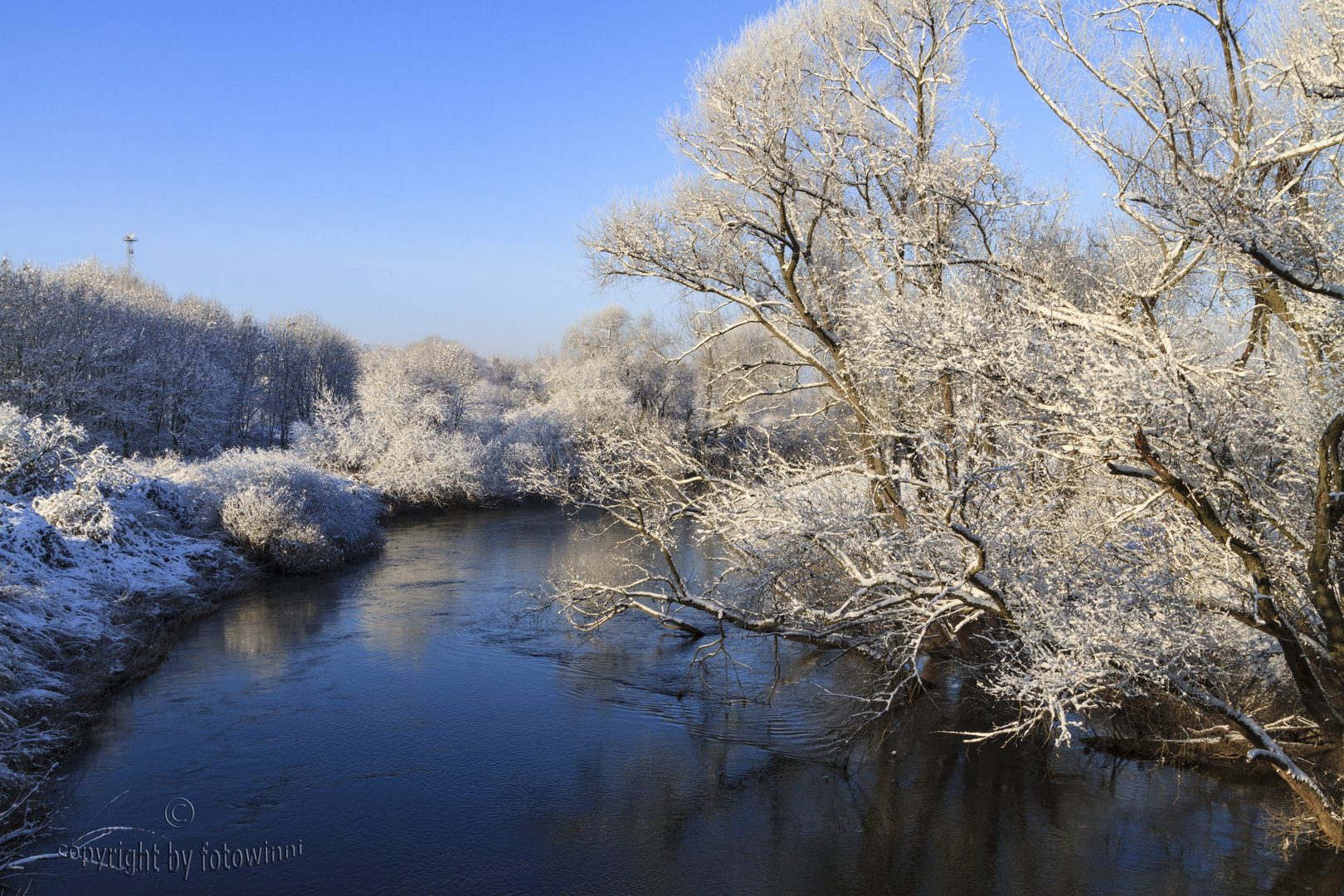 Die Leine im Januar...