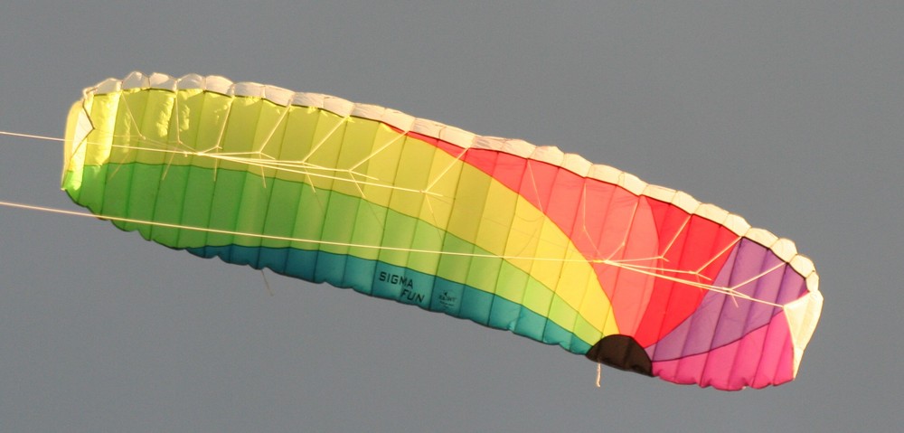 Die Lenkmatte im Wind