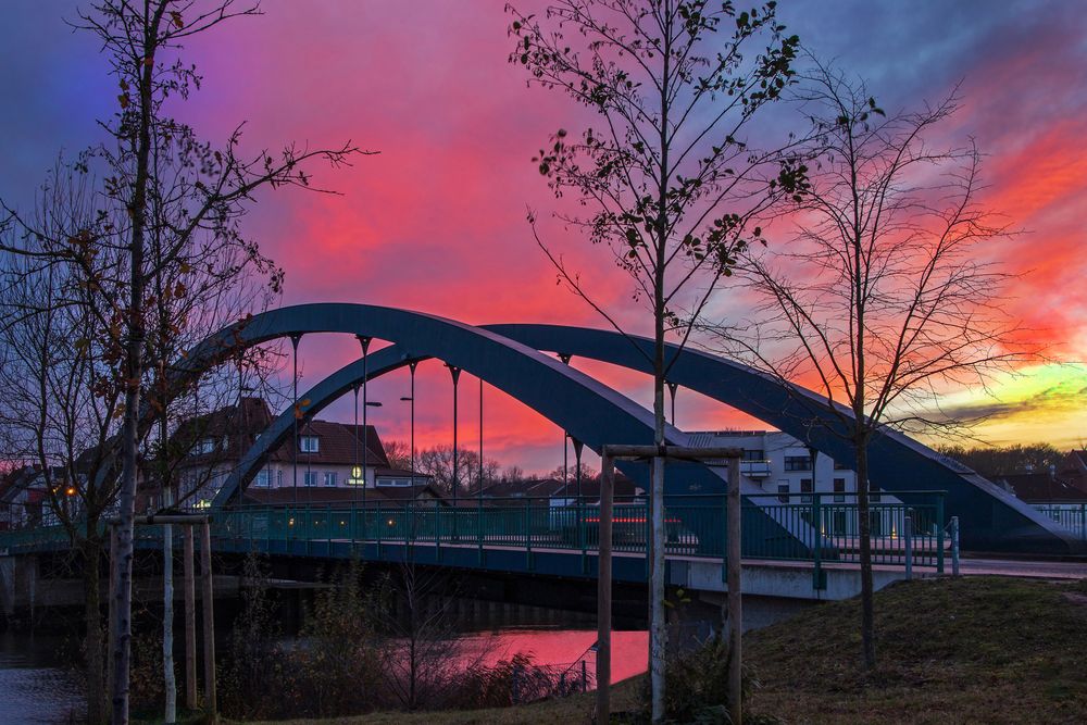 Die Lesumbrücke in Bremen-Burg II