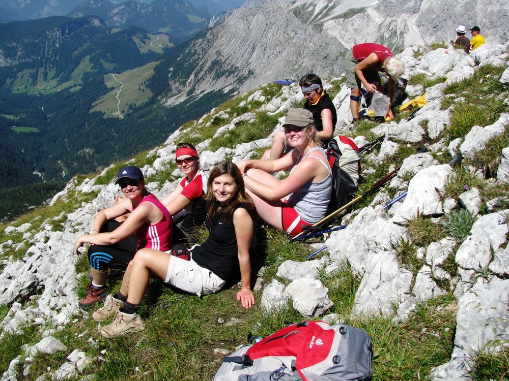 Die letzte Rast nach der 2 Tagestour auf dem Gipfel des Seehorns