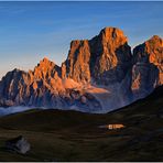 Die Letzte Sonne am Monte Pelmo 3159m