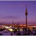 Die letzte Sonneuntergang am Olympiapark in 2007