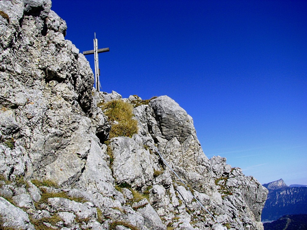 die letzten Meter zum Gipfel